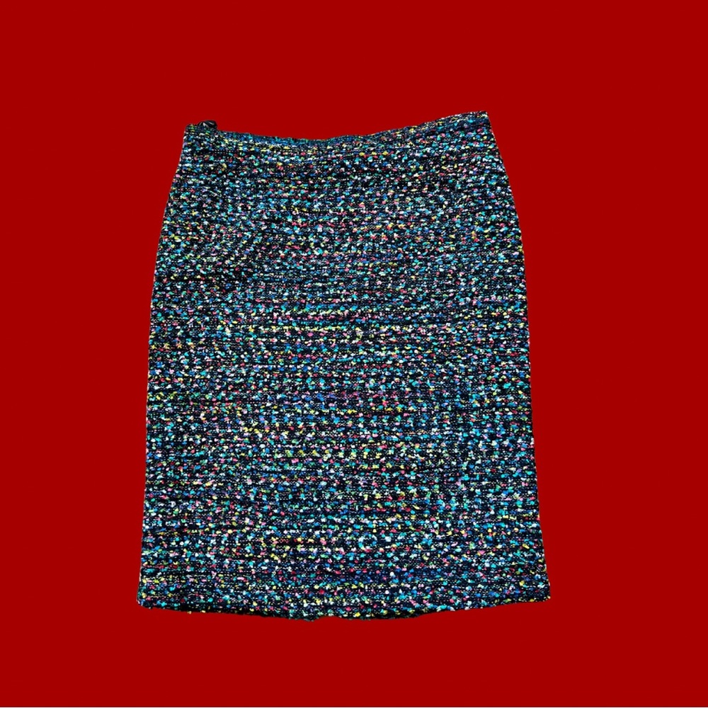 Multicolored knit skirt